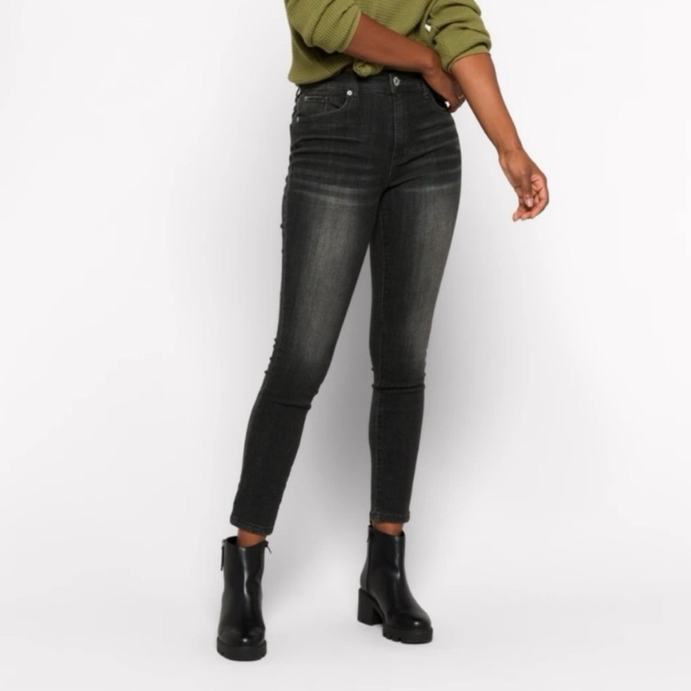 NWT STS Blue Ellie High Rise Skinny Jeans Black Faded Wash Sz 29 Indie Sleaze
